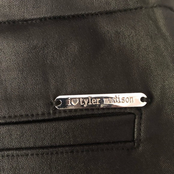 I Love Tyler Madison Mara Waxed Black Pants, Small - Picture 5 of 8